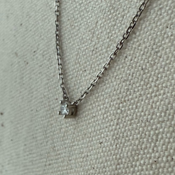 14K White Gold Diamond Necklace Round Brilliant HGL Diamond 11ct Clarity Sl2 - Picture 8 of 10